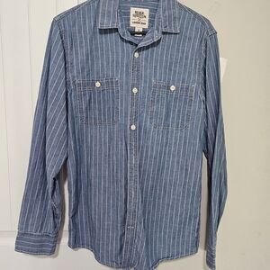 Blue Stripe Button-Down Shirt